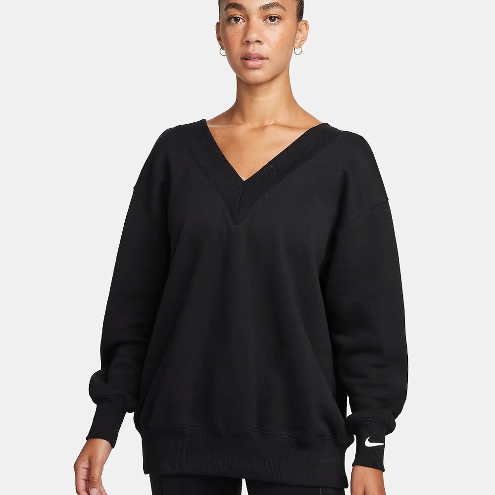 Nike Phoenix Oversized V-Neck Sweatshirt